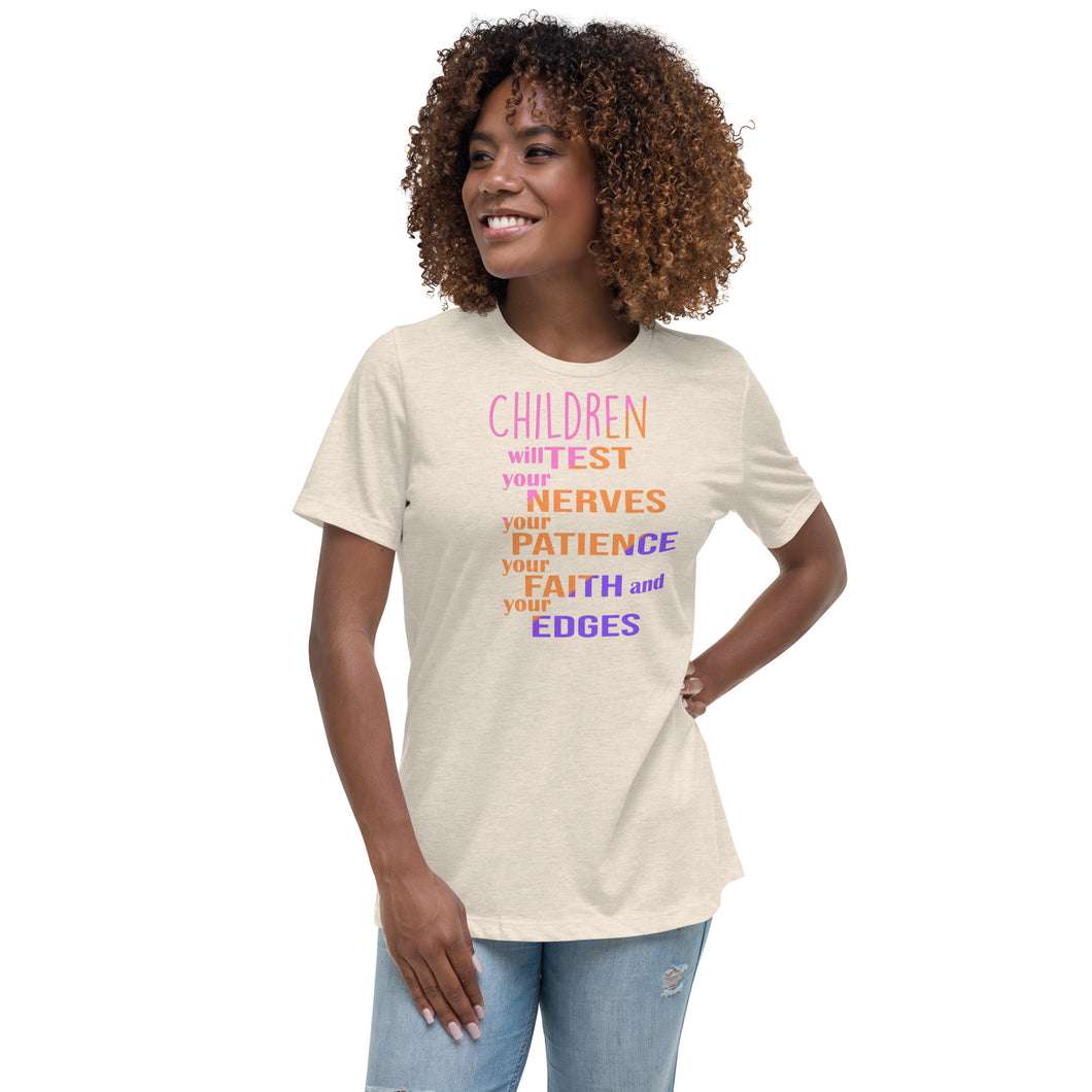 Children Test Ladies Relaxed T-Shirt